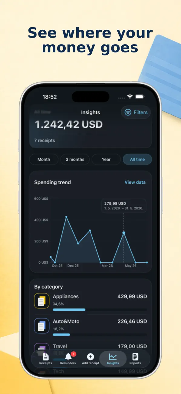 Screenshot #3 pour Keep Receipt