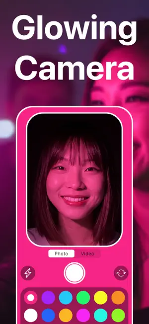 GlowCam Light - SelfieCam screenshot 1