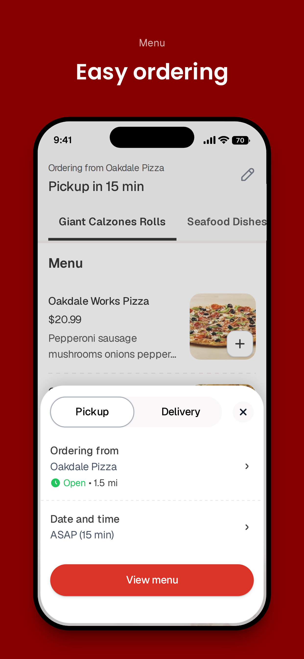 Oakdale Pizza screenshot 6