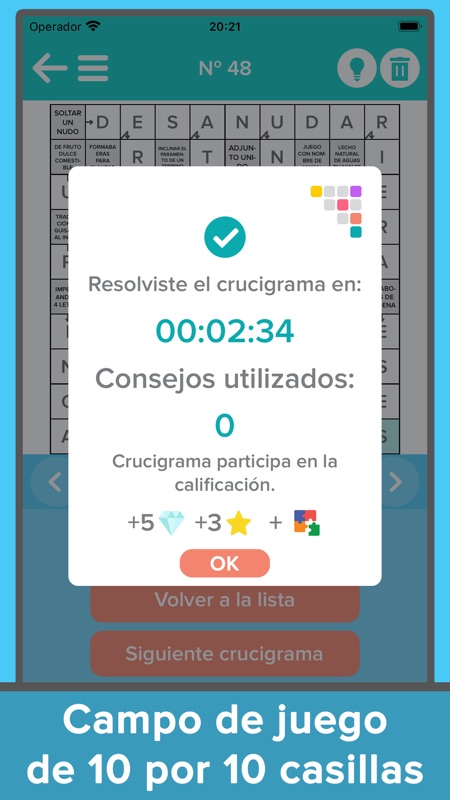 Autodeterminación: crucigramas screenshot 5