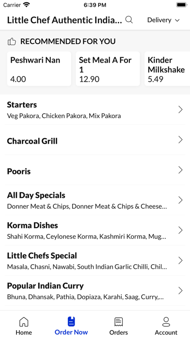 Little Chef Indian Cuisine Screenshot