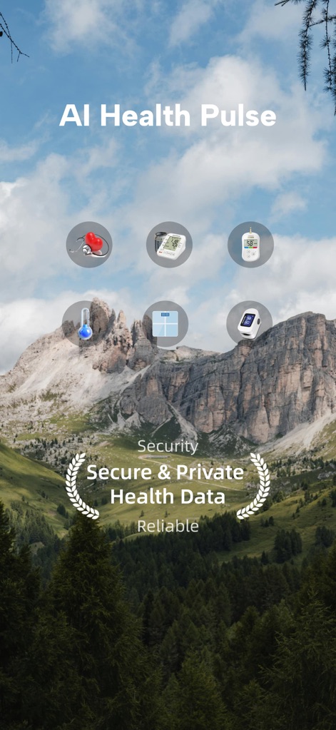 AI Health Pulse - Heart Rate - Explore the comprehensive suite of health tracking features, from heart rate to BMI, and discover the app's commitment to secure and private health data management.