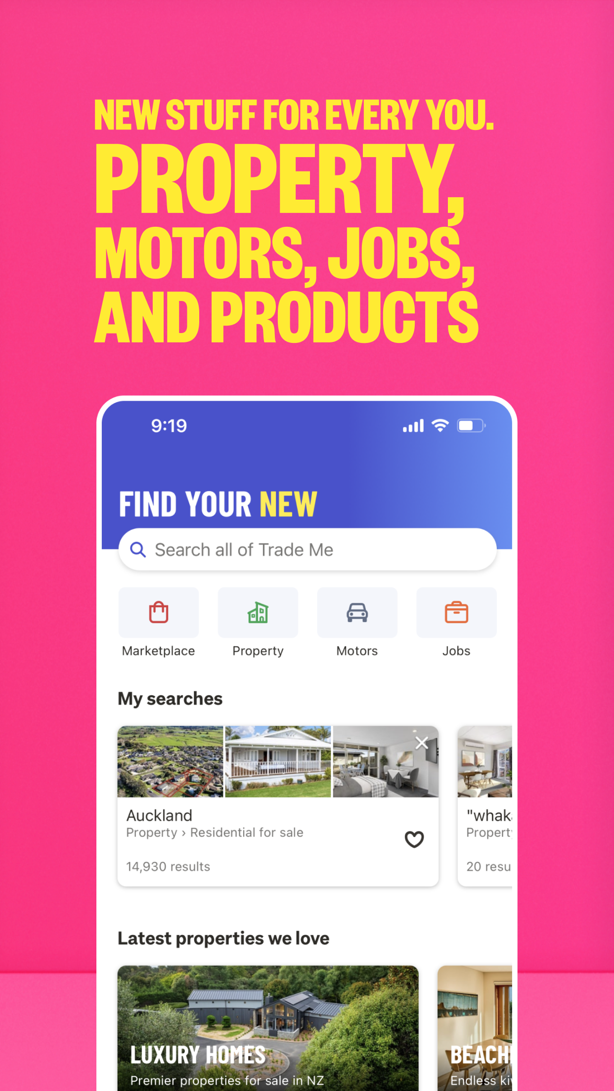 Trade Me: Property, Jobs, Shop