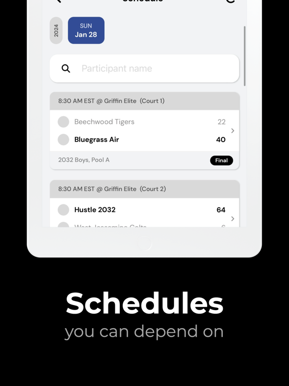 Exposure Events iPad screenshot 4 - Sports app
