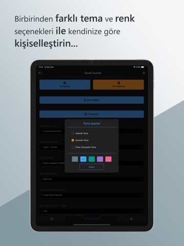 Oklif Hesap Takip Sistemi iPad screenshot