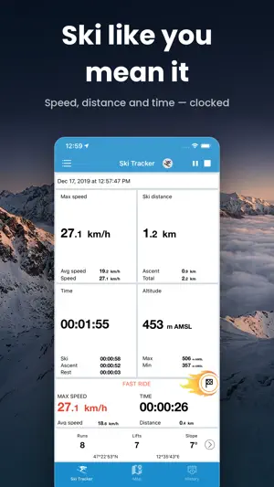 EXA Ski Tracker screenshot 2