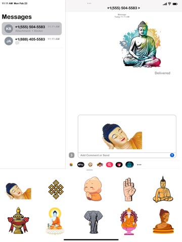 Buddhism Stickers & Emoji iPad screenshot