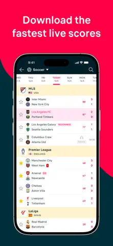 Flashscore: Live Scores & News App Store screenshot 1