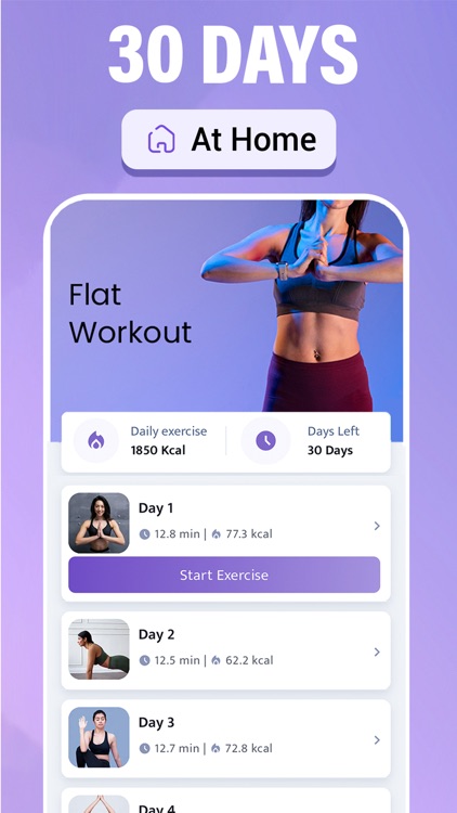Flat Stomach Workout - 30 Days