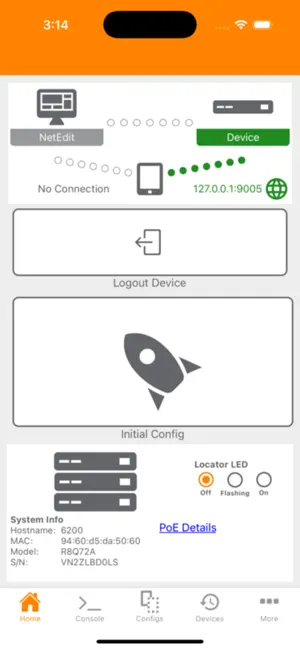 HPE CX Provisioning screenshot 1