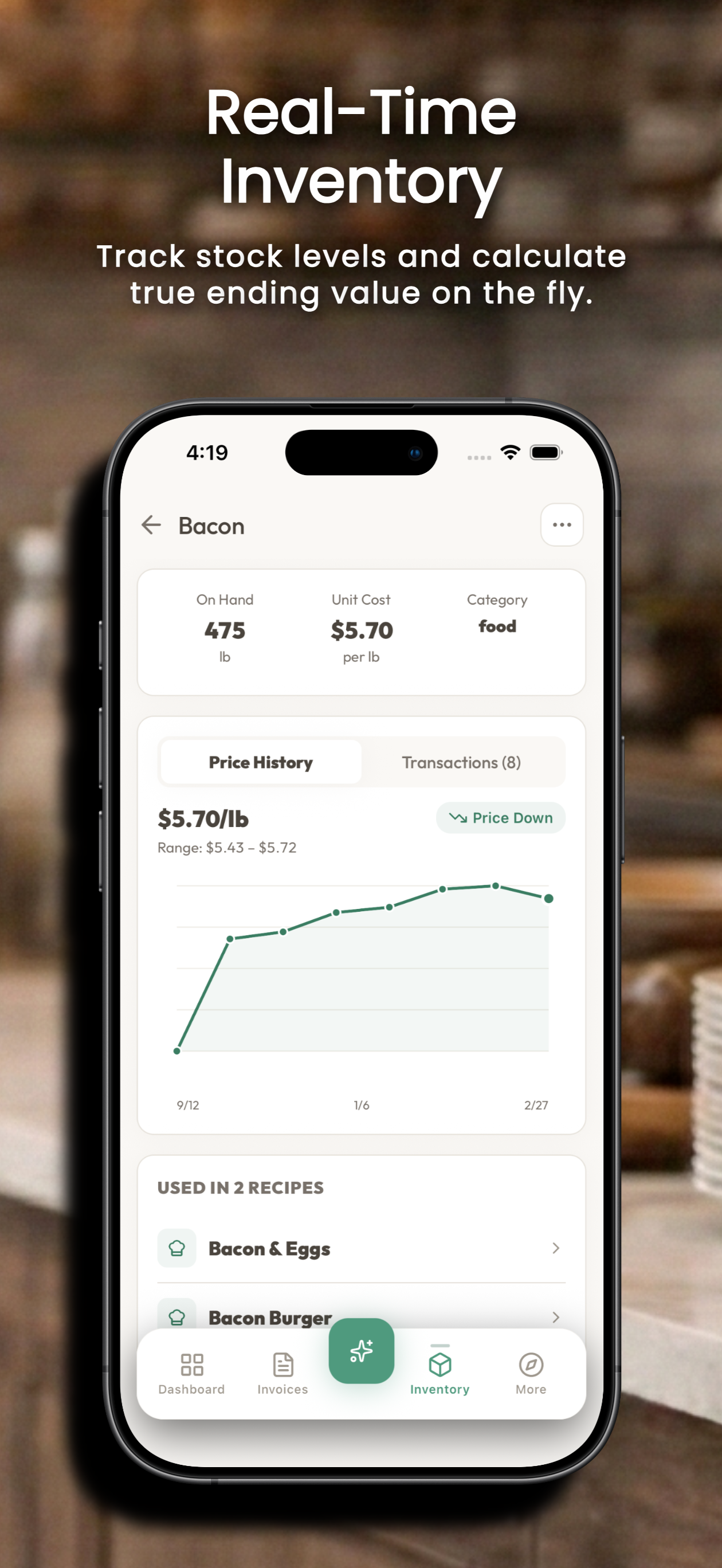PlateSense: Food Cost & COGS screenshot 4