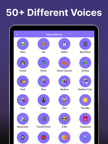 Voice Changer Effect + iPad screenshot