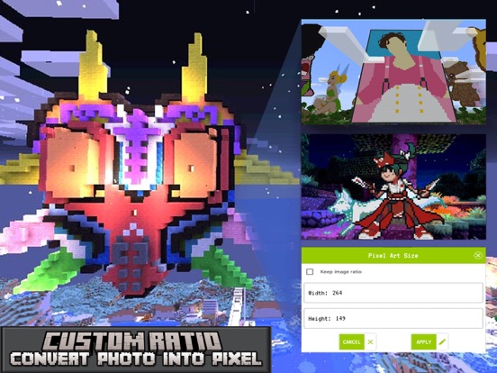 PixelArt Builder for Minecraft iPad screenshot 8 - Utilities app