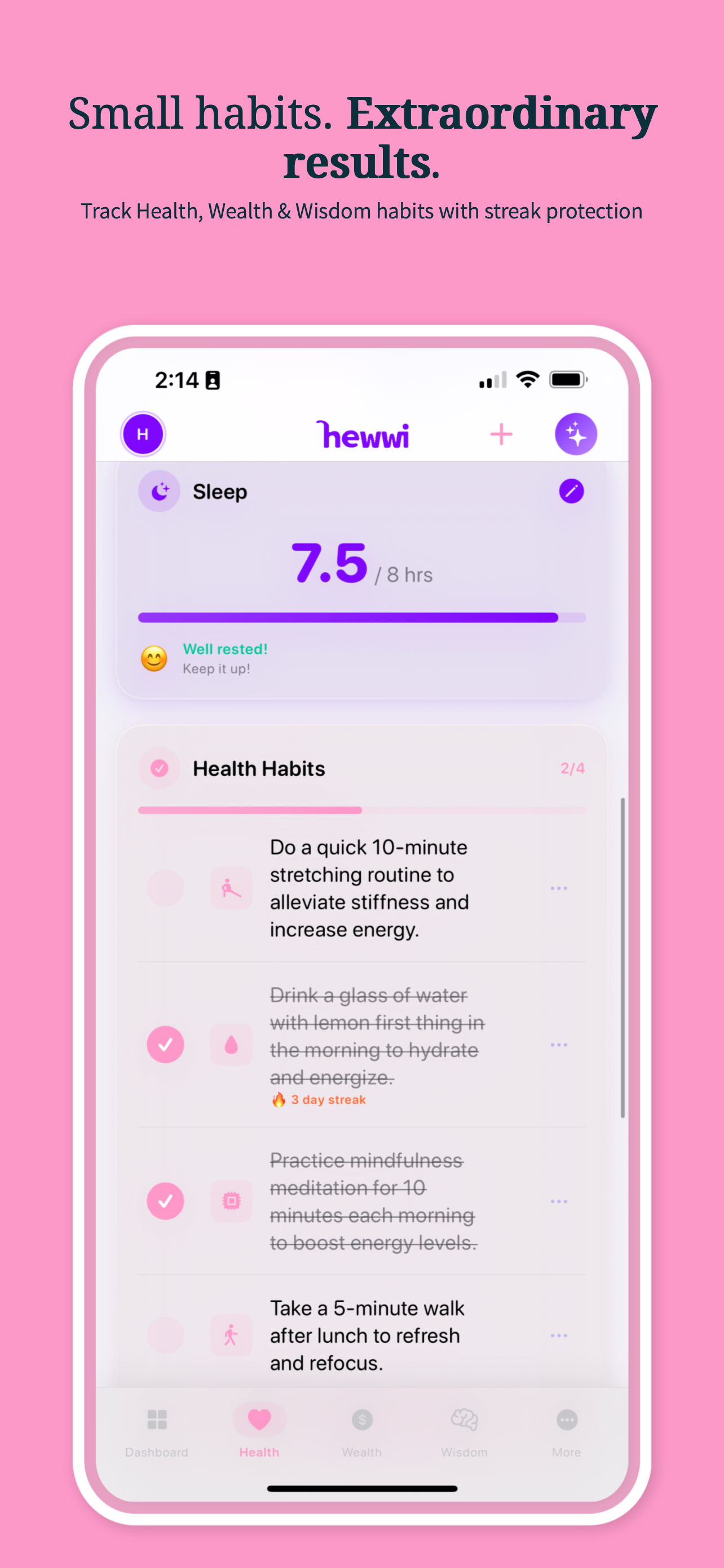 Hewwi: Healthy Wealthy Wise