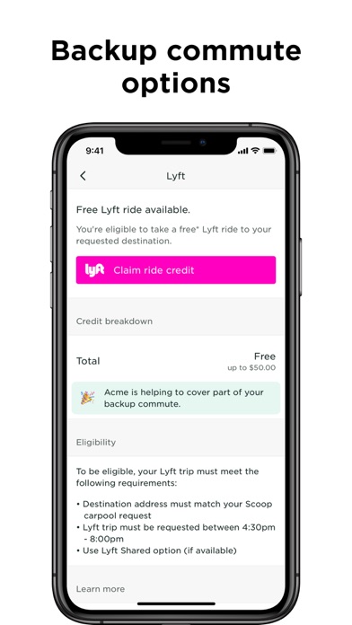 Scoop - Carpooling & Commuting Screenshot