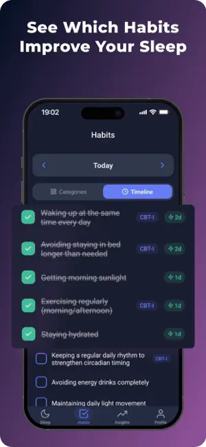 Sleep Habits Tracker & CBT-I screenshot 3