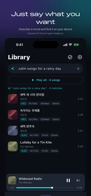 Audova: Offline Music Player screenshot 3