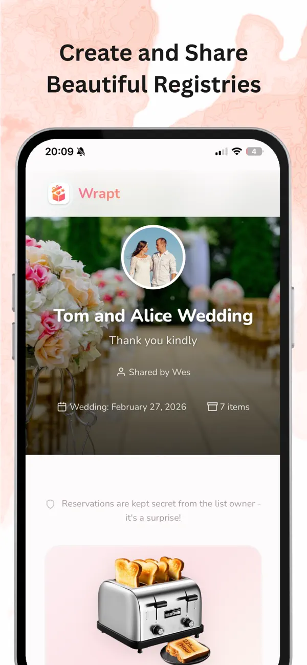 Screenshot #2 pour Wrapt - Universal Wishlist