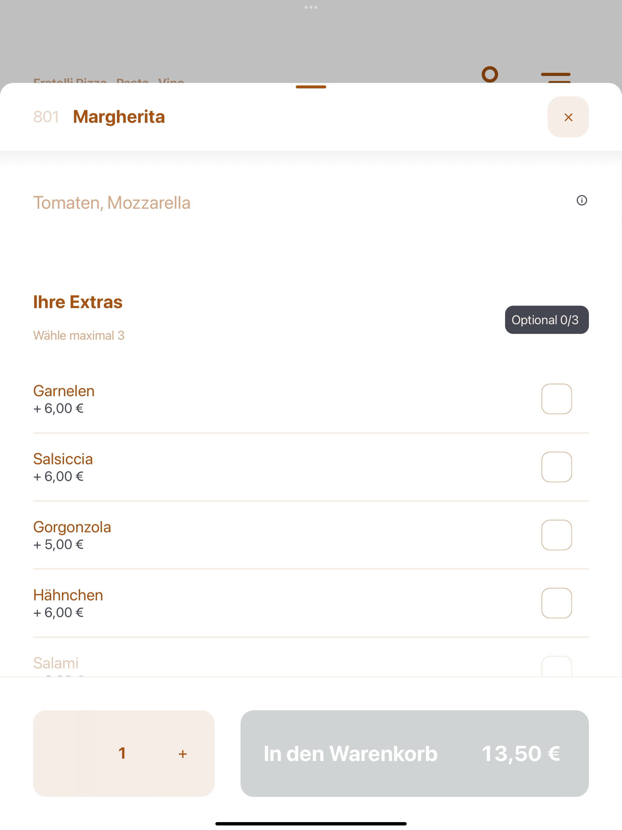 Fratelli Pizza · Pasta · Vino screenshot 8