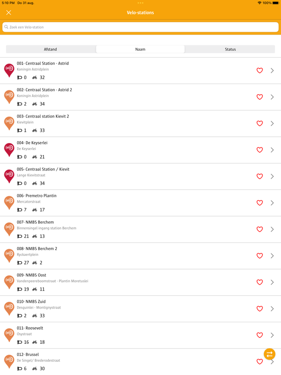 Velo Antwerpen iPad app afbeelding 3