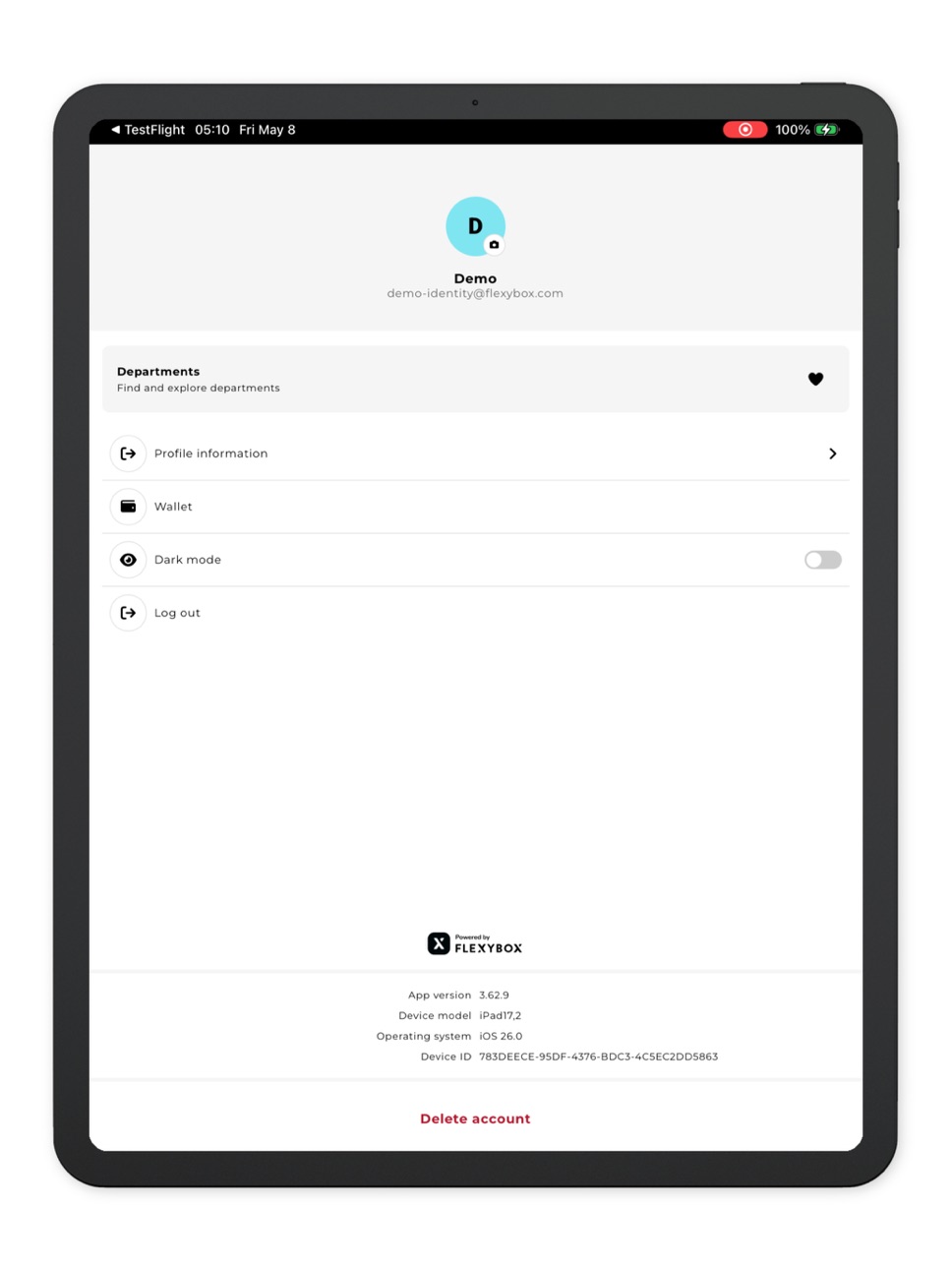iPad screenshot