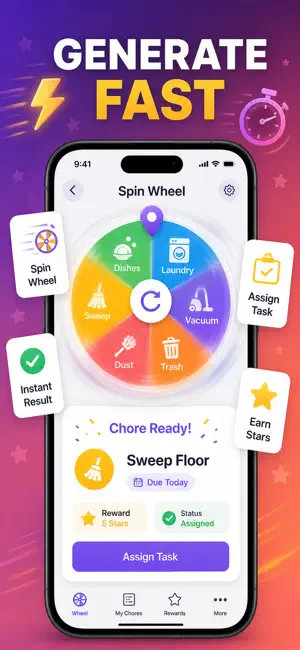 Chore Chart Wheel Spinner screenshot 4