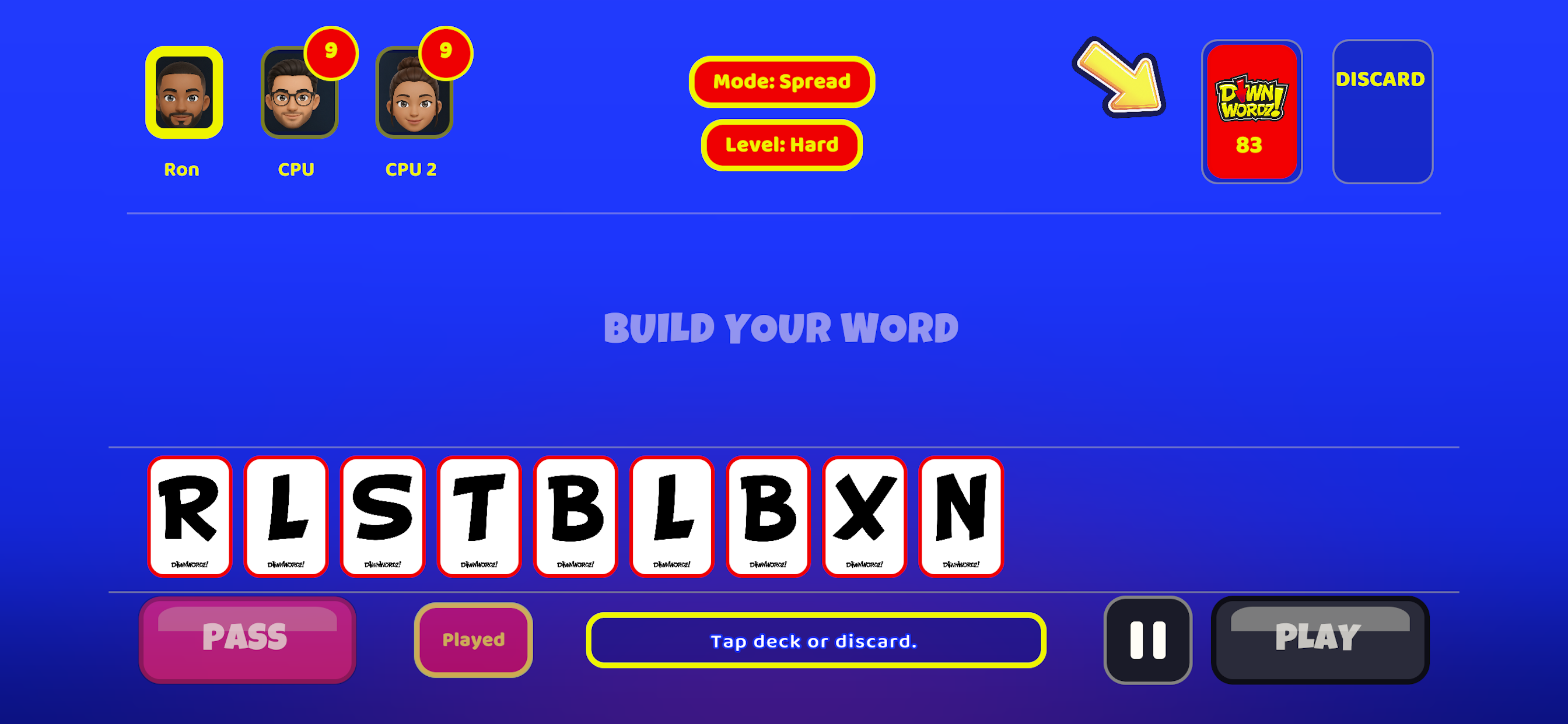 DownWordz! screenshot 4