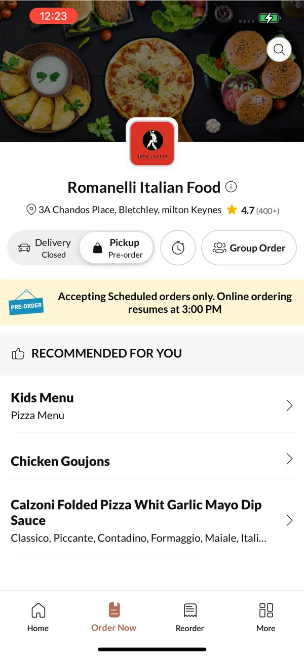 Screenshot #3 pour Romanelli Italian Food