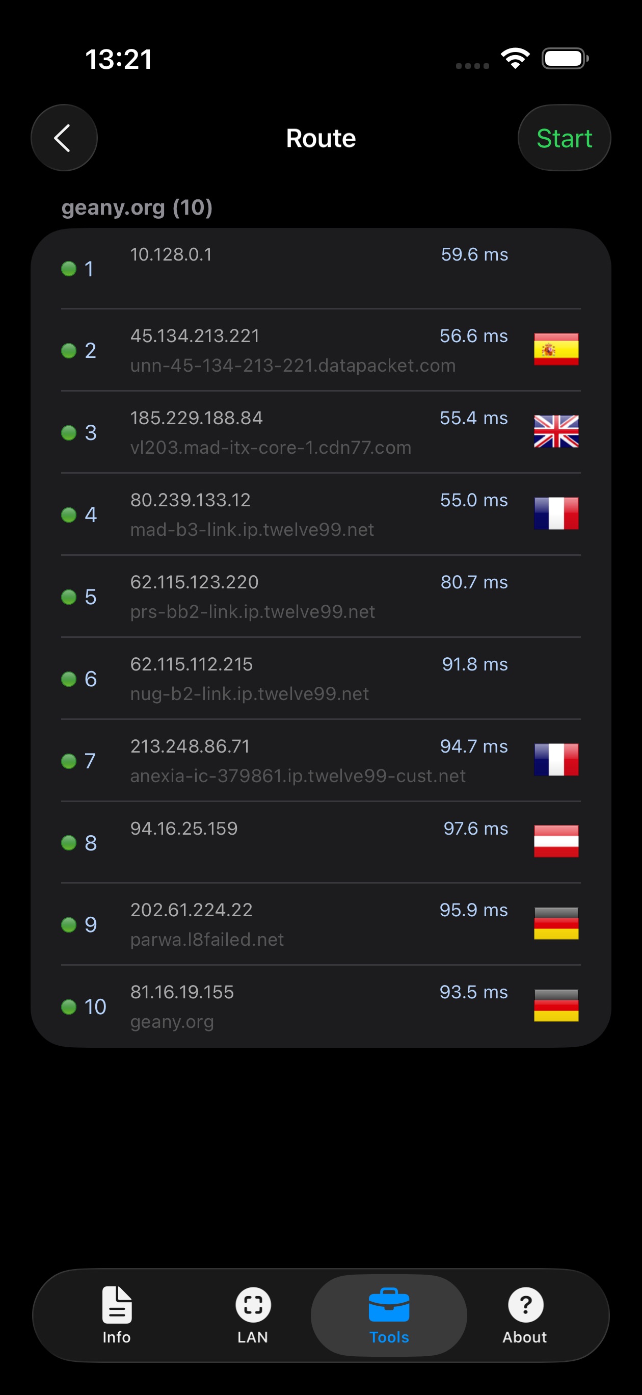 Network Analyzer: net tools screenshot 2