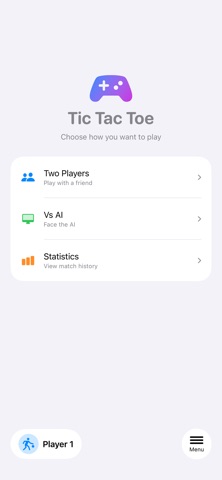 TicTacToe: AI 2 player screenshot 1