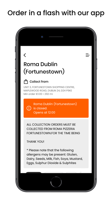 Roma Dublin Takeaway Screenshot