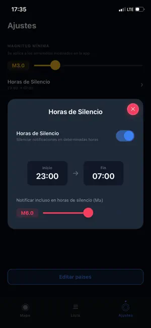 Seismo - Alertas de Terremotos iPhone screenshot 6