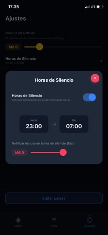 Seismo - Alertas de Terremotos iPhone screenshot 6