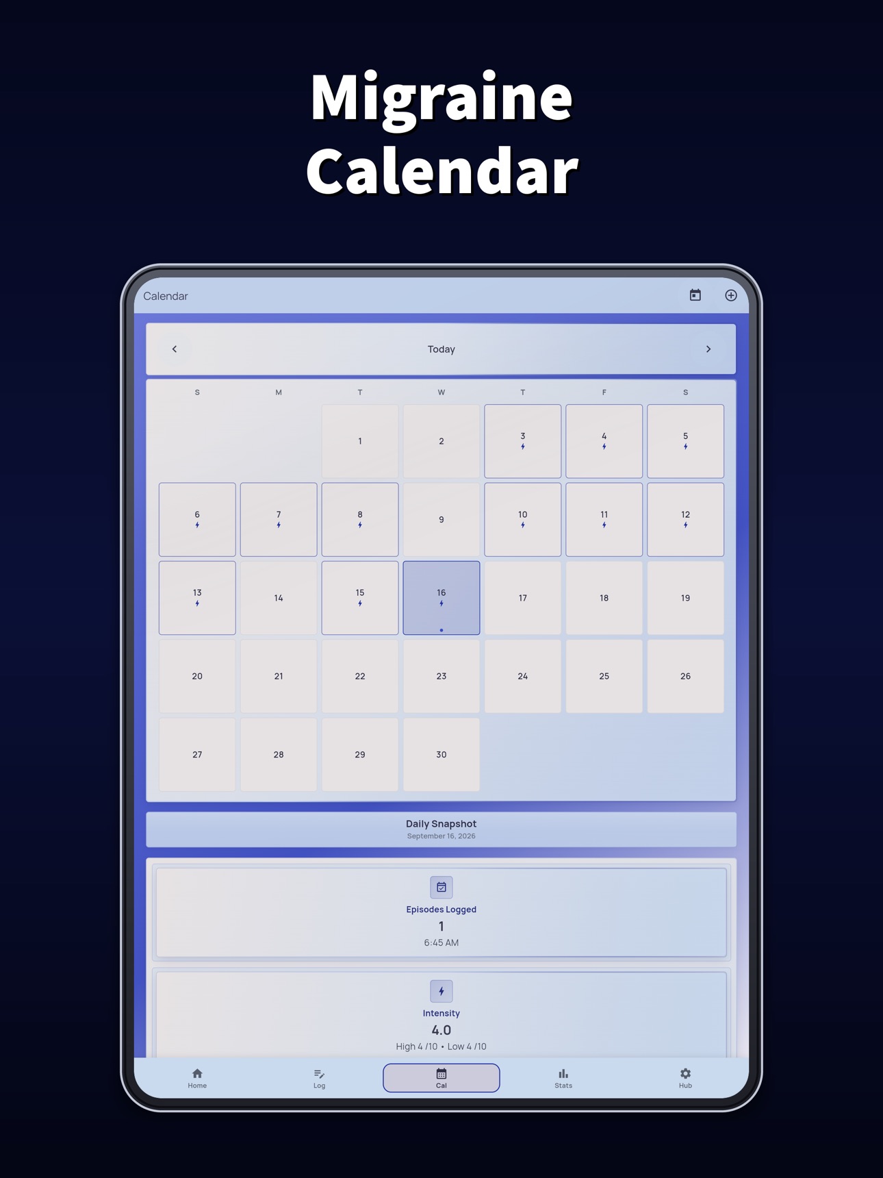 Screenshot 8 of Migraine Logger App