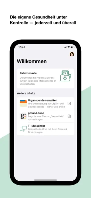 Mobil Krankenkasse - ePA iPhone screenshot 1