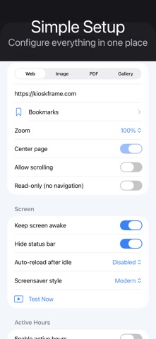 KioskFrame — Kiosk Browser screenshot