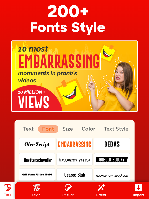 Thumbnail Maker For YT Studio! iPad screenshot 6 - Photo & Video app