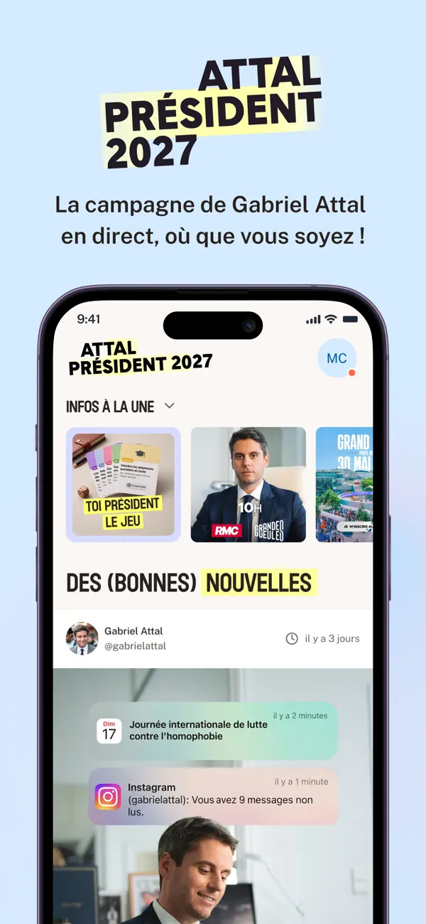 Screenshot #1 pour Attal Président