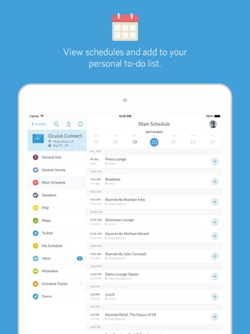 Guidebook iPad screenshot