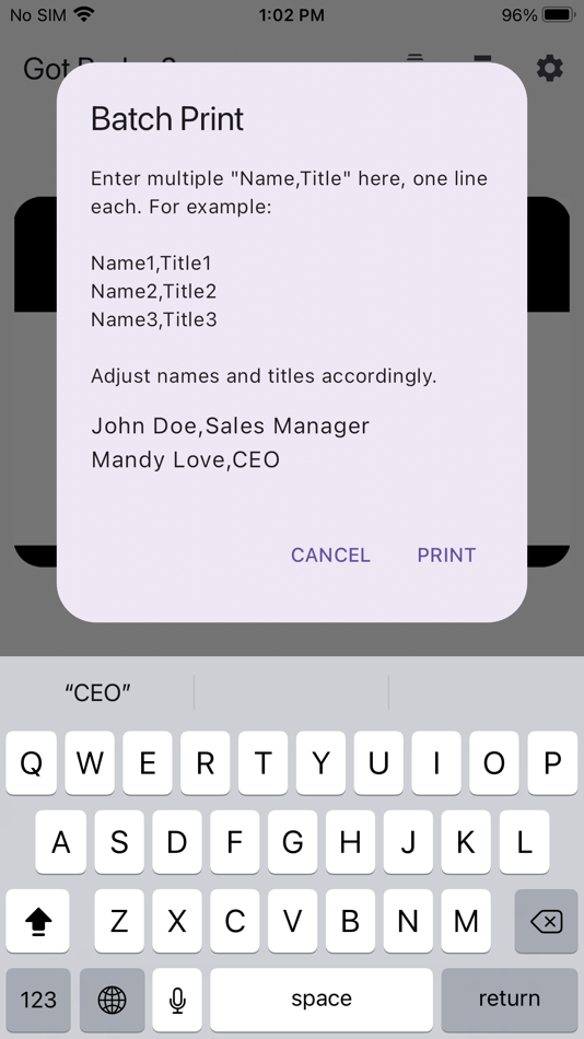 #8. Quick Name Badge (iOS) 由: Supplier Relations US, LLC.