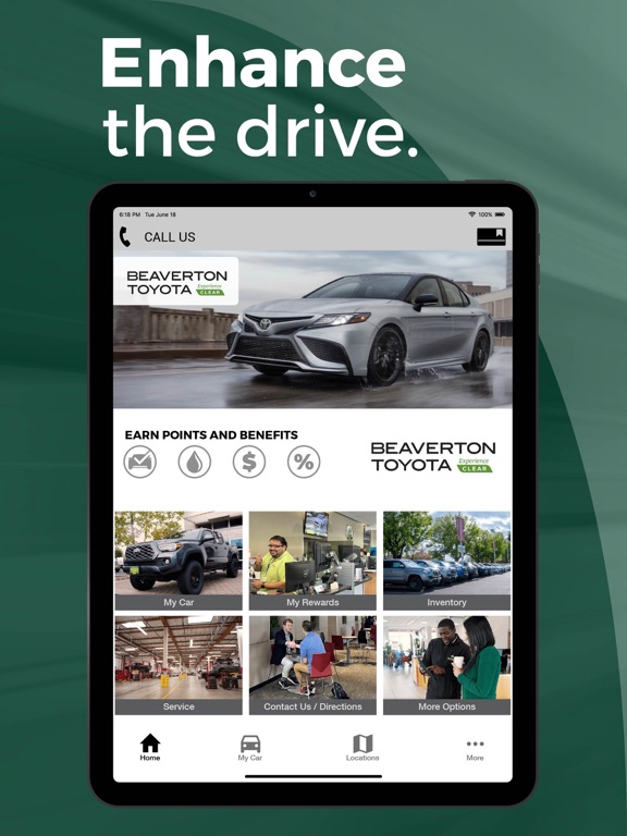 Beaverton Toyota Clear Care iPad screenshot 1 - Business app