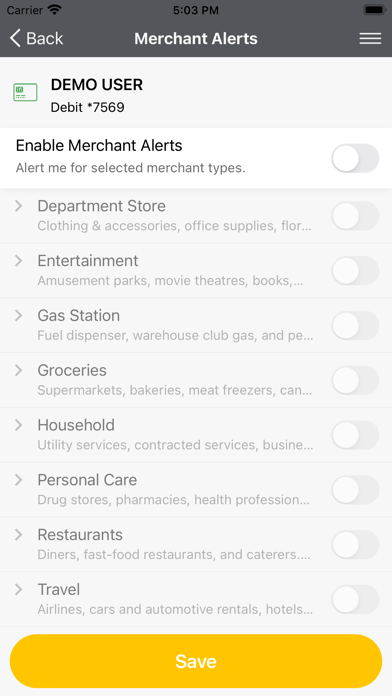 Brooklyn Coop FCU CardNav Screenshot