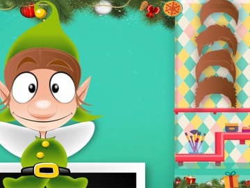 Christmas Hair Salon Game 2026 iPad screenshot