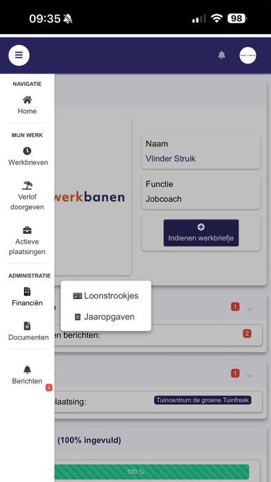 Maatwerkbanen Screenshot
