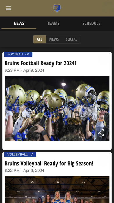 Brentwood Bruins Athletics Screenshot