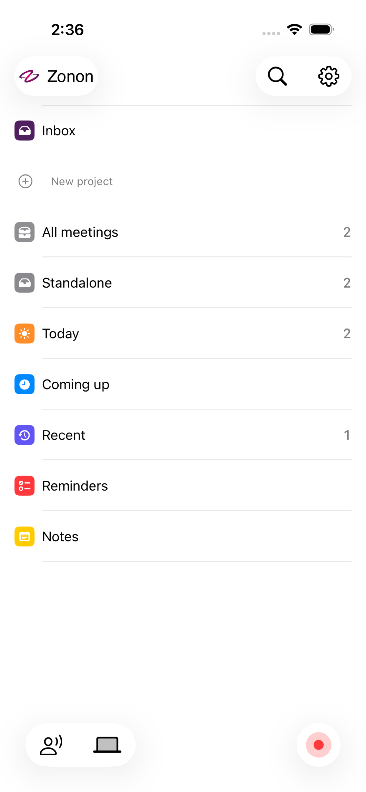 Zonon - Private Meeting Notes screenshot 4