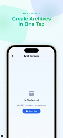 Unzip: RAR ZIP File Extractor iPhone screenshot