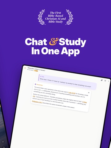 FlickerFaith Christian AI Chat iPad screenshot