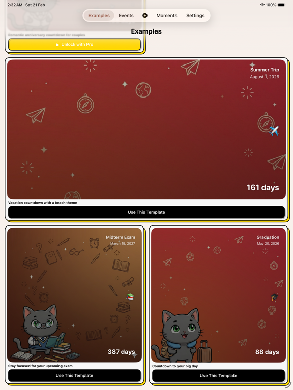 Nseet - Days Counter & Tracker iPad screenshot