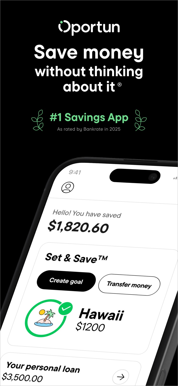 Oportun: Savings & Loans iphone screenshot 1